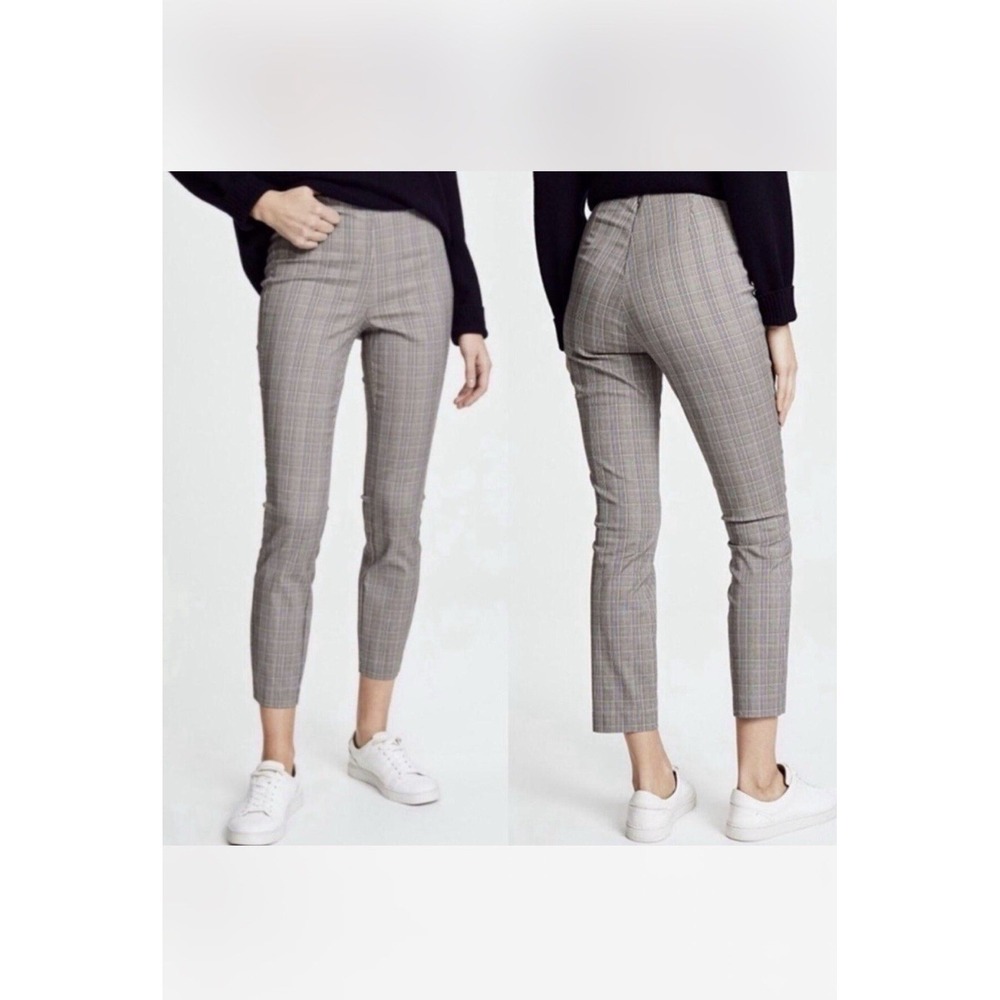 Rag & Bone Simone Plaid Ankle Pants Size 2 Cotton Blend Academia Preppy Back Zip